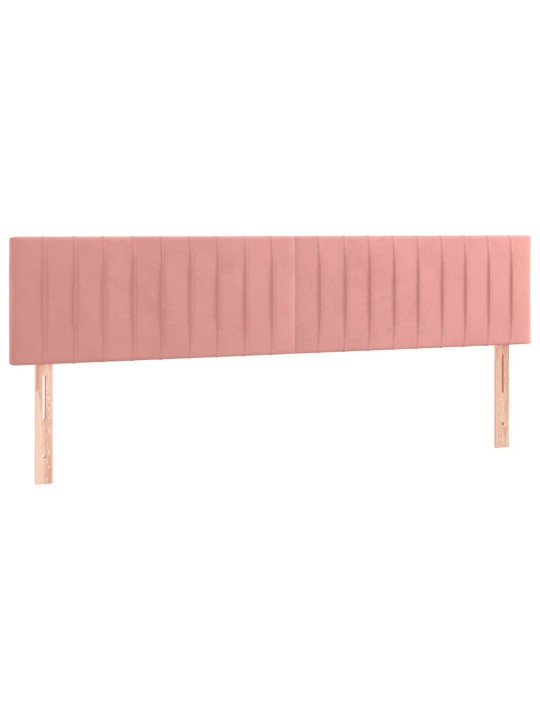 Box spring postel s matrací růžová 120x190 cm samet