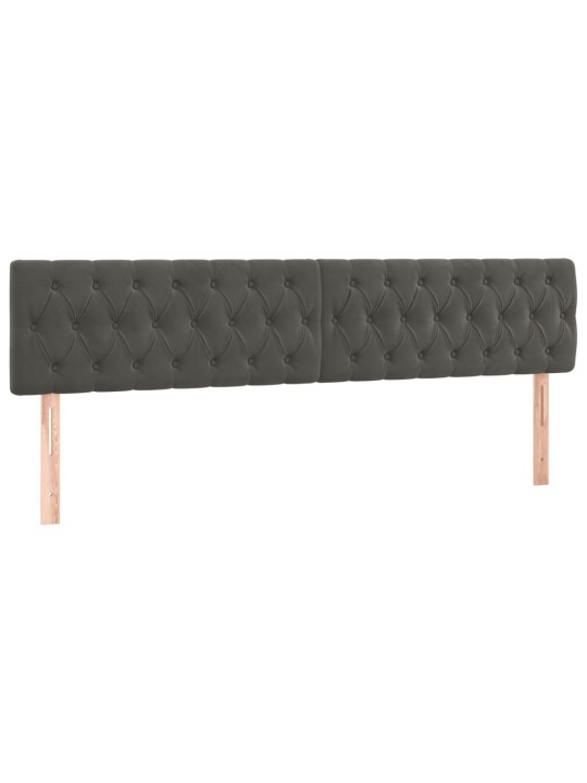 Box spring postel s matrací tmavě šedý 120x190 cm samet