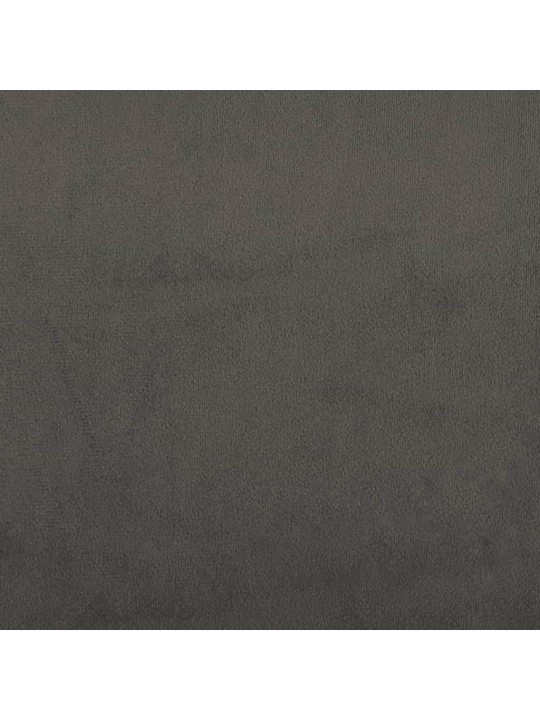 Box spring postel s matrací tmavě šedý 120x190 cm samet