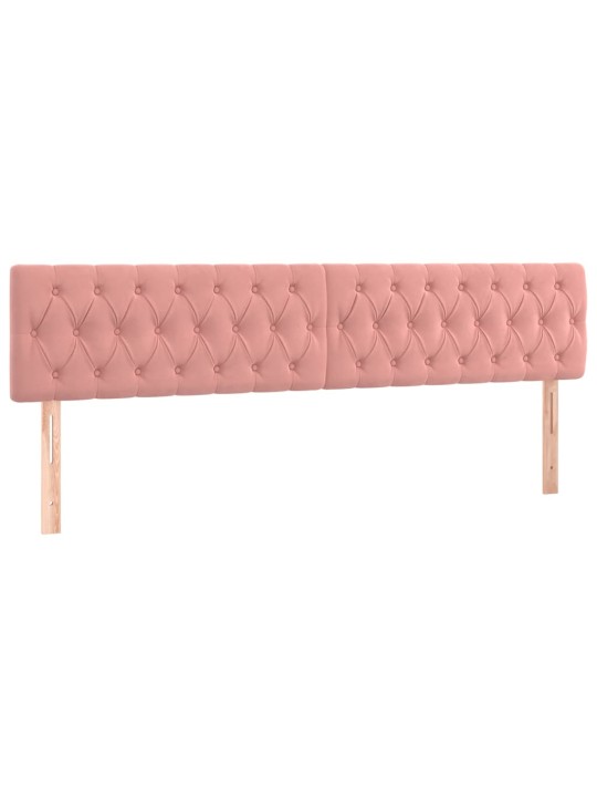 Box spring postel s matrací růžová 120x190 cm samet