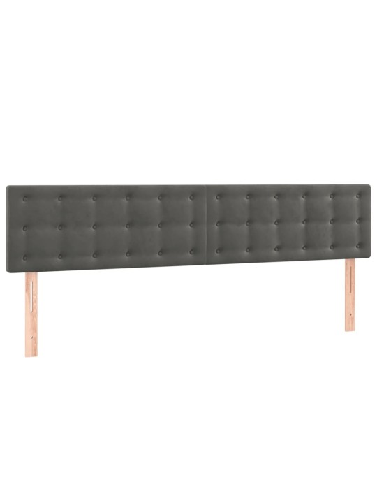 Box spring postel s matrací tmavě šedý 120x190 cm samet