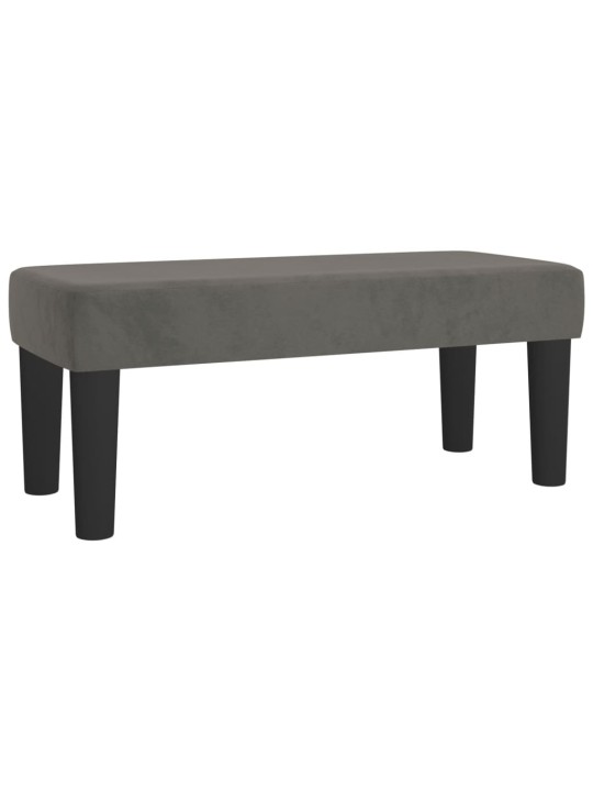 Box spring postel s matrací tmavě šedý 120x190 cm samet
