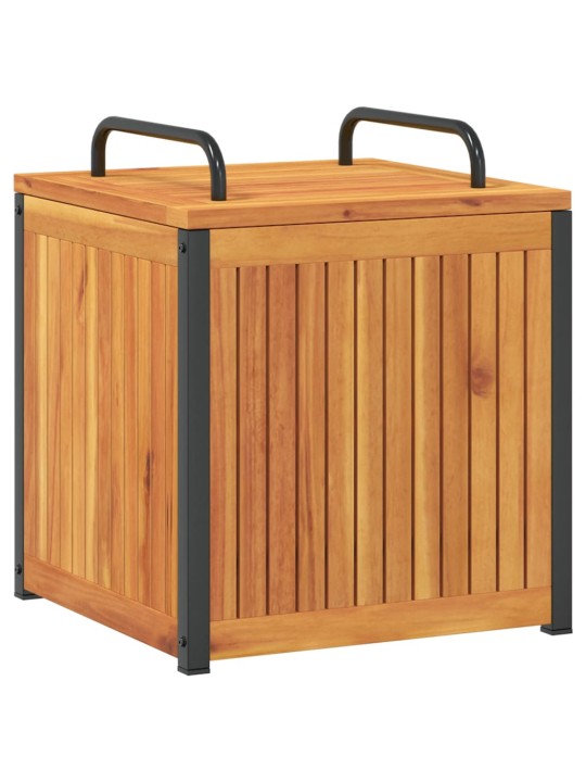 Zahradní box na podušky 45x45x45/53 cm masivní akácie a ocel
