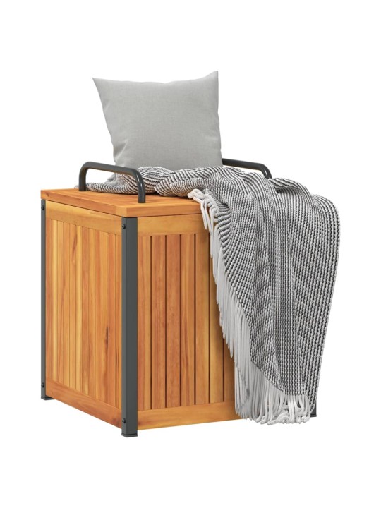Zahradní box na podušky 45x45x45/53 cm masivní akácie a ocel
