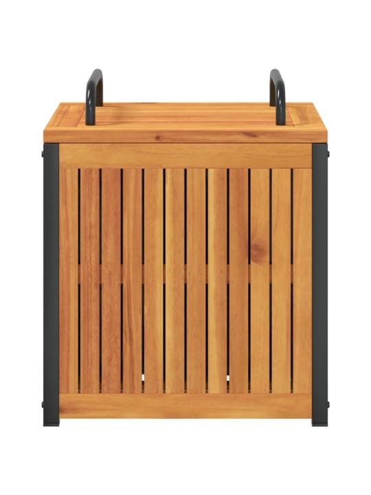 Zahradní box na podušky 45x45x45/53 cm masivní akácie a ocel