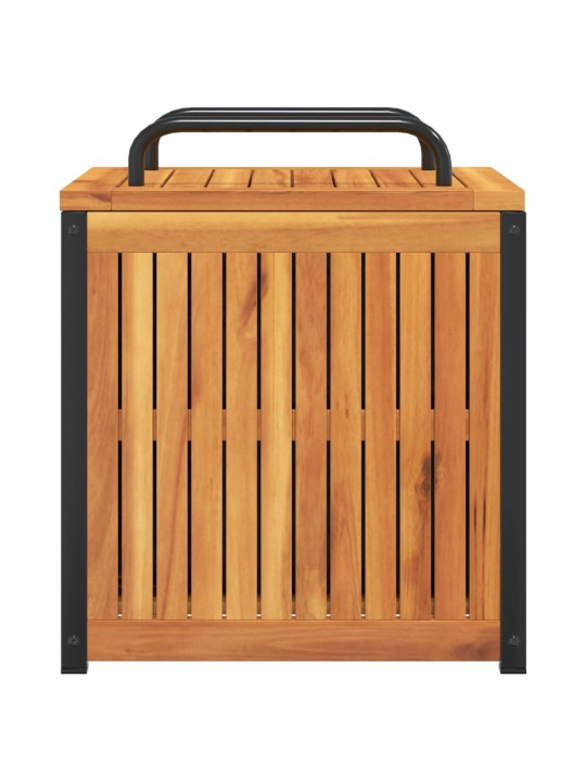 Zahradní box na podušky 45x45x45/53 cm masivní akácie a ocel