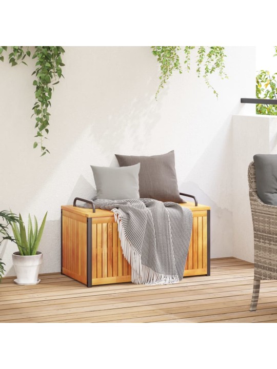 Zahradní box na podušky 85x45x45/53 cm masivní akácie a ocel