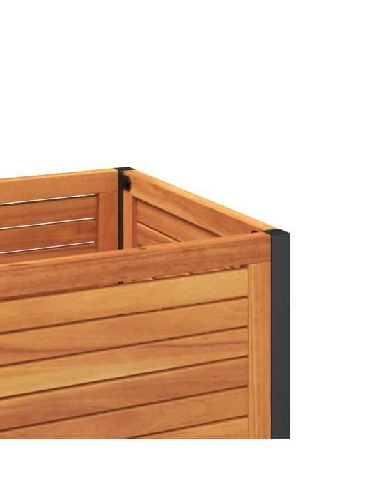 Zahradní truhlík s policí 110x45x80 cm masivní akácie a ocel