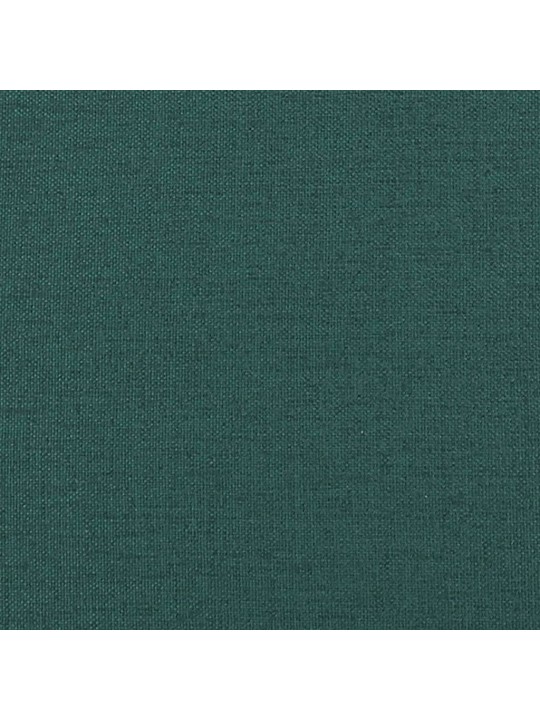 Lenoška s poduškami tmavě zelená textil