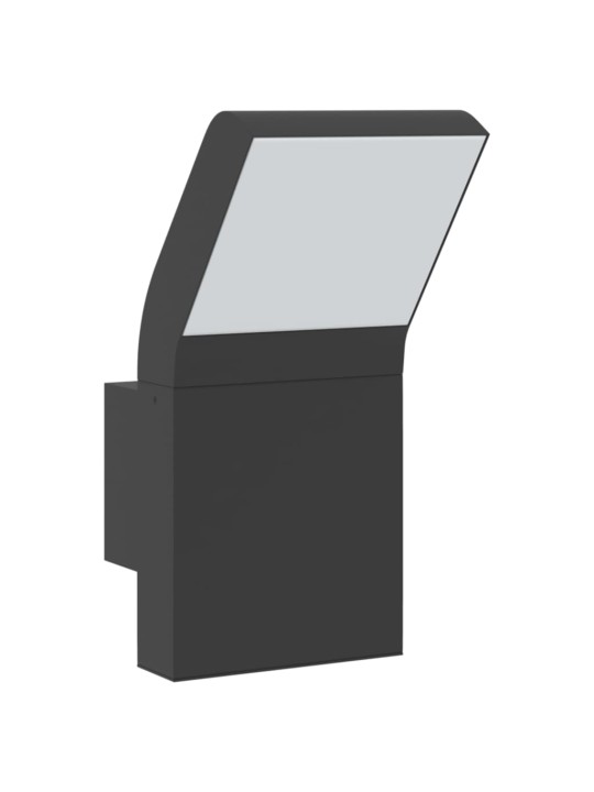 Venkovní nástěnná LED svítidla 2 ks černá litý hliník