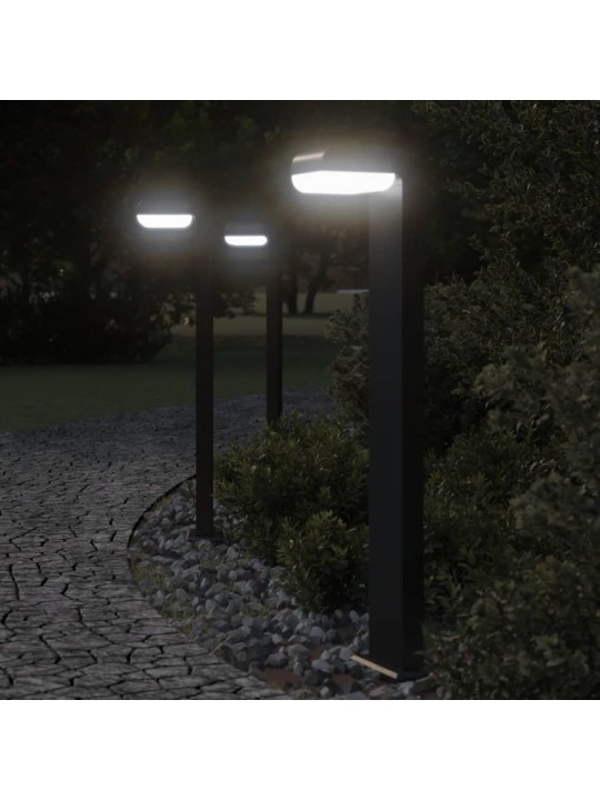 Venkovní stojací lampy 3 ks černé 80 cm litý hliník