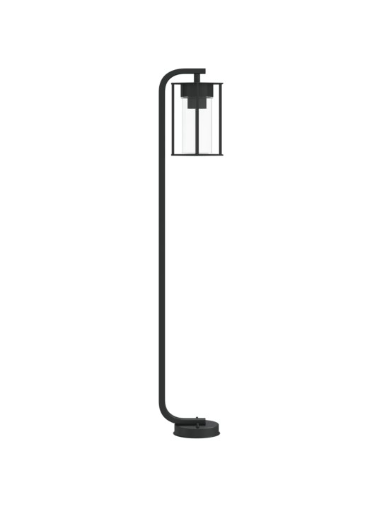 Venkovní stojací lampa černá 100 cm nerezová ocel