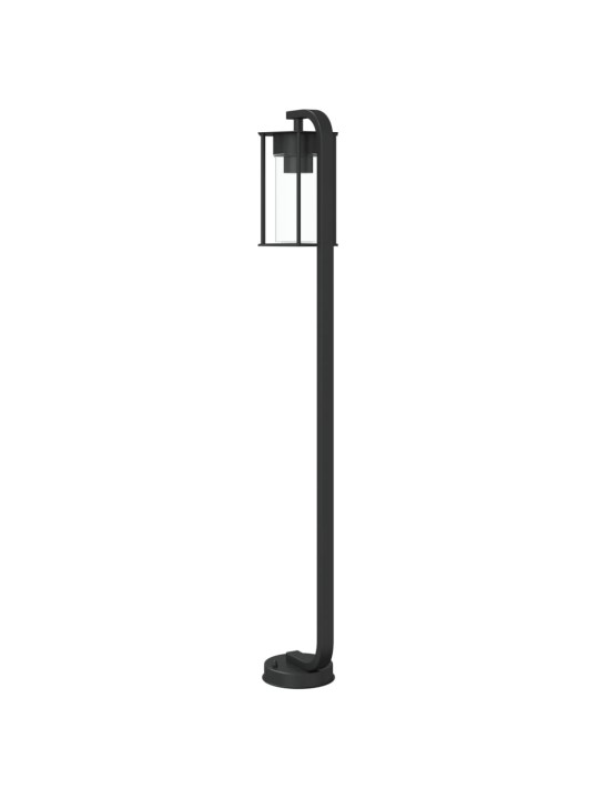 Venkovní stojací lampy 3 ks černé 100 cm nerezová ocel