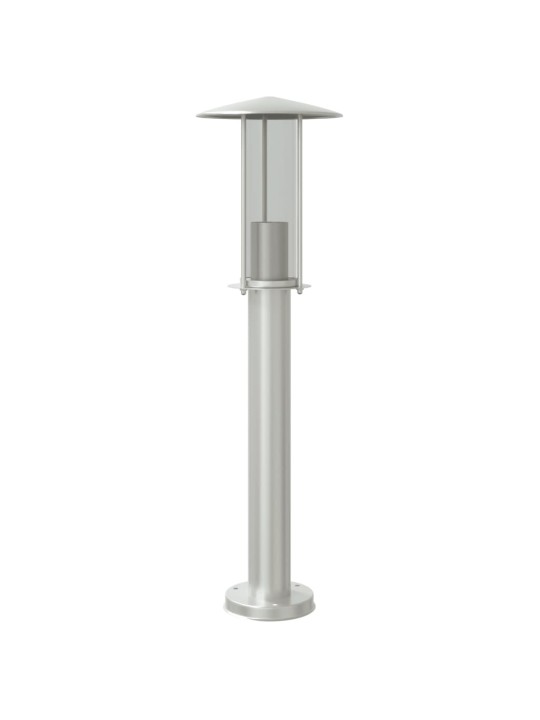 Venkovní stojací lampa stříbrná 60 cm nerezová ocel