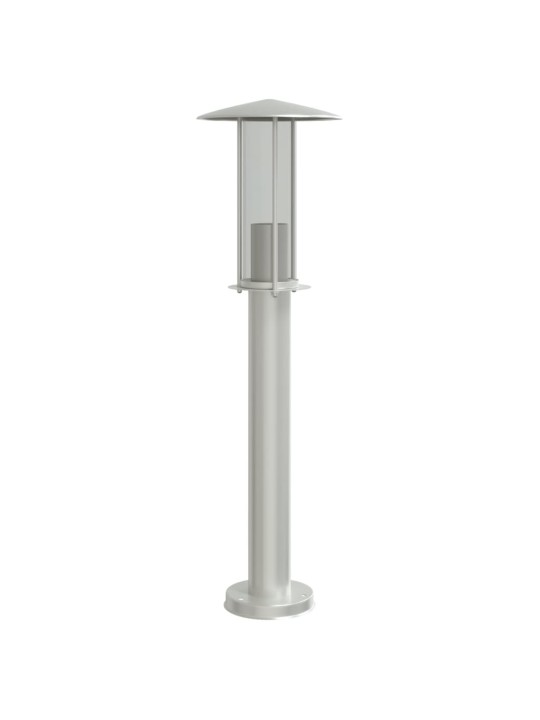 Venkovní stojací lampa stříbrná 60 cm nerezová ocel