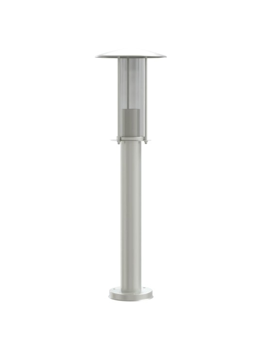 Venkovní stojací lampy 3 ks stříbrné 60 cm nerezová ocel