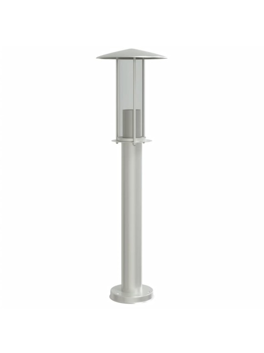 Venkovní stojací lampy 3 ks stříbrné 60 cm nerezová ocel