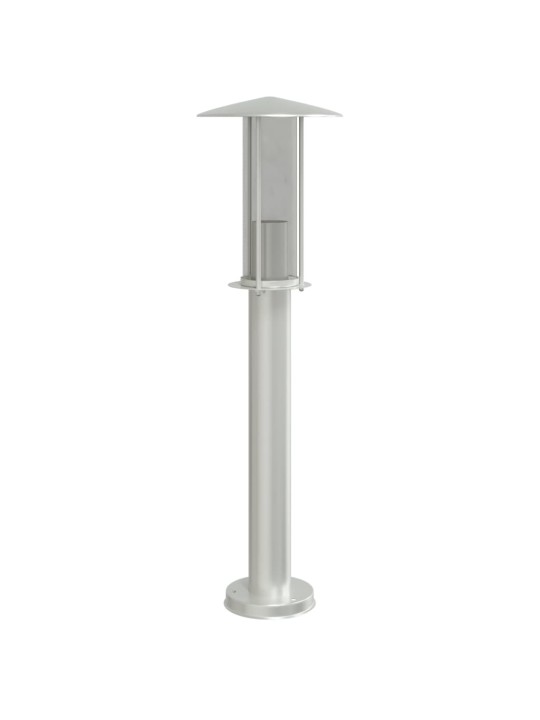 Venkovní stojací lampy 3 ks stříbrné 60 cm nerezová ocel