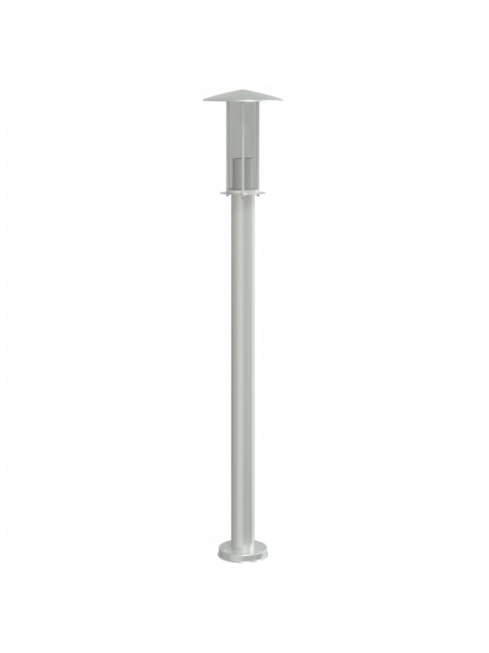 Venkovní stojací lampa stříbrná 100 cm nerezová ocel