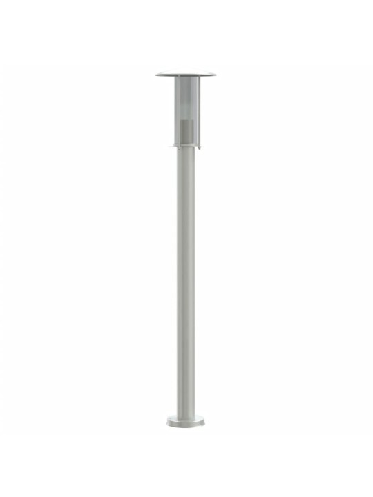 Venkovní stojací lampa stříbrná 100 cm nerezová ocel