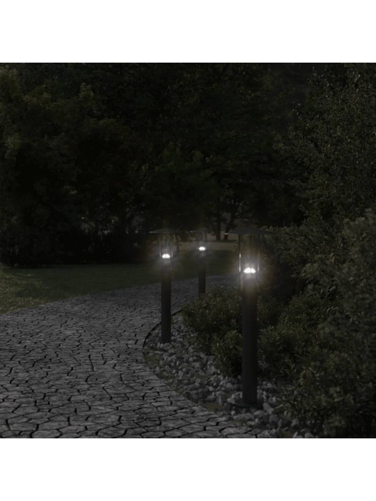 Venkovní stojací lampa černá 60 cm nerezová ocel