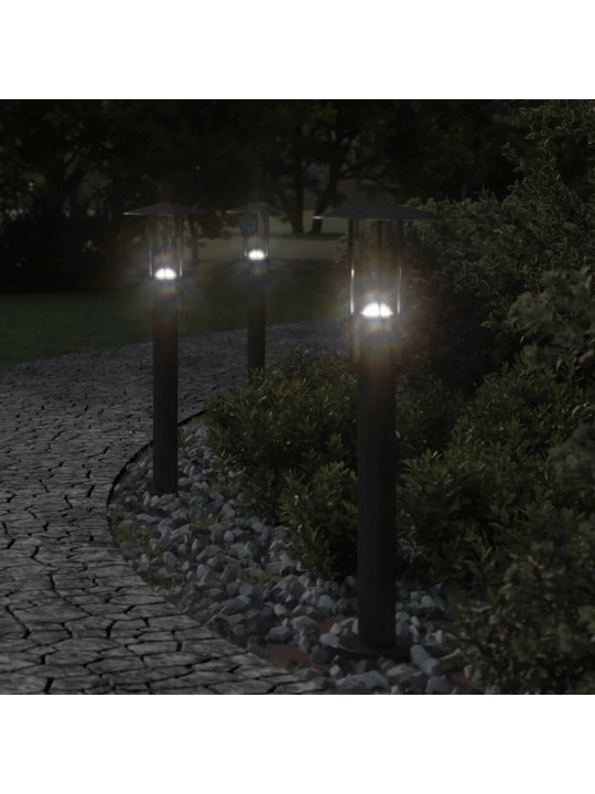 Venkovní stojací lampa černá 60 cm nerezová ocel