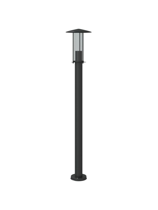 Venkovní stojací lampy 3 ks černé 100 cm nerezová ocel