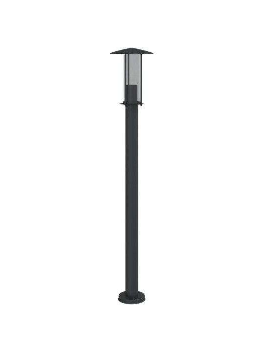 Venkovní stojací lampy 3 ks černé 100 cm nerezová ocel