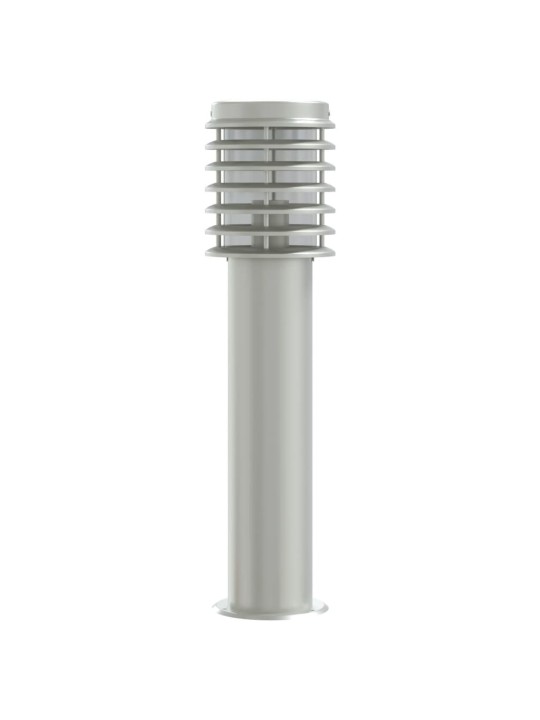 Venkovní stojací lampa stříbrná 60 cm nerezová ocel
