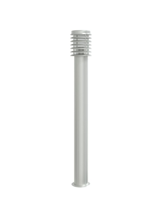Venkovní stojací lampa stříbrná 110 cm nerezová ocel