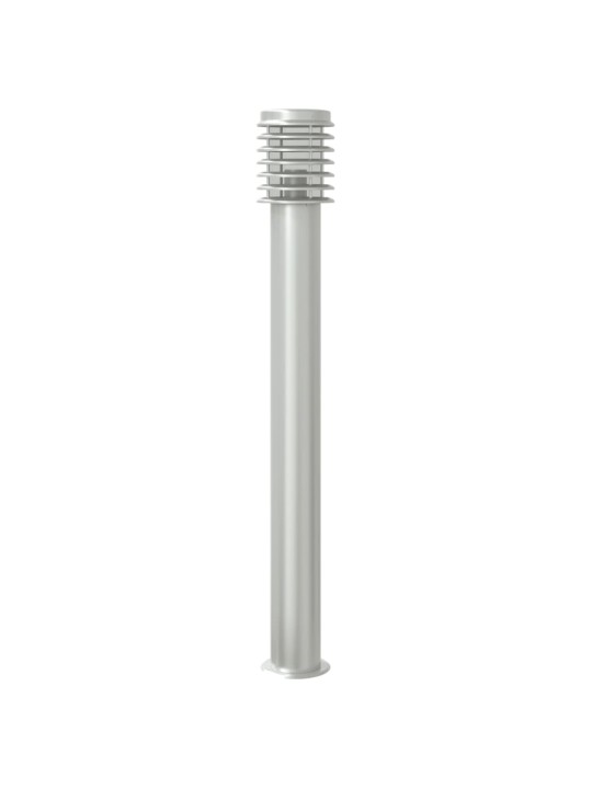 Venkovní stojací lampy 3 ks stříbrné 110 cm nerezová ocel