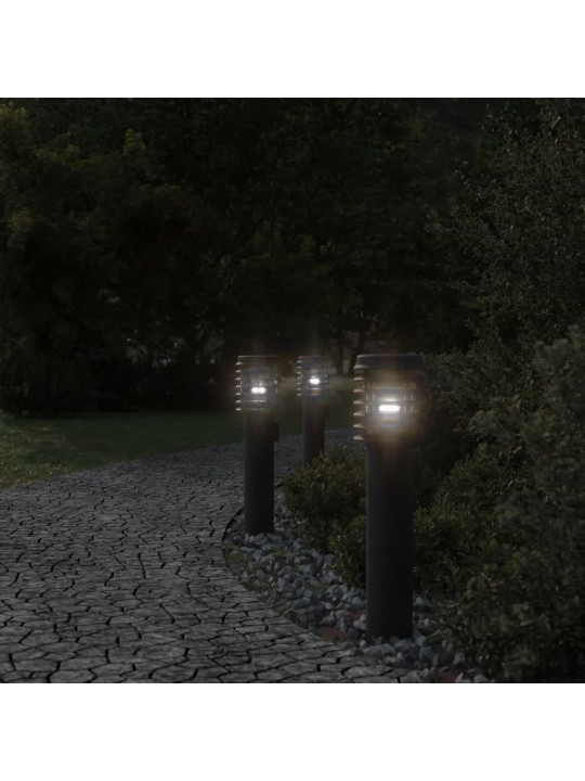 Venkovní stojací lampa černá 60 cm nerezová ocel