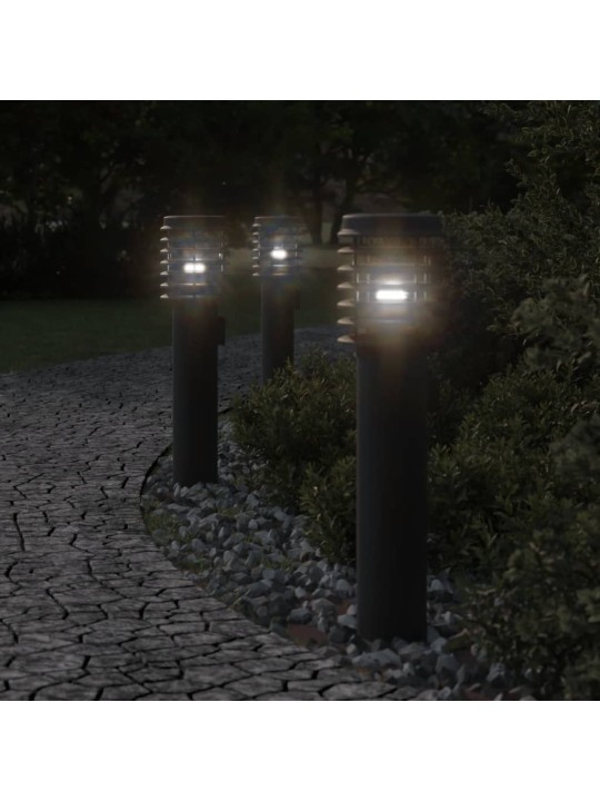 Venkovní stojací lampa černá 60 cm nerezová ocel