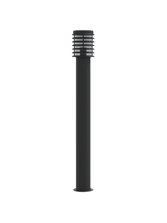 Venkovní stojací lampa černá 110 cm nerezová ocel