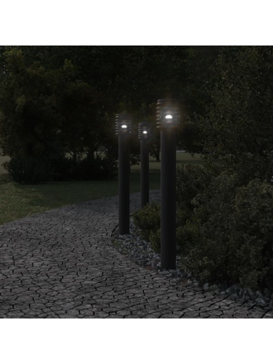 Venkovní stojací lampa černá 110 cm nerezová ocel