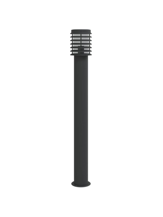 Venkovní stojací lampa černá 110 cm nerezová ocel