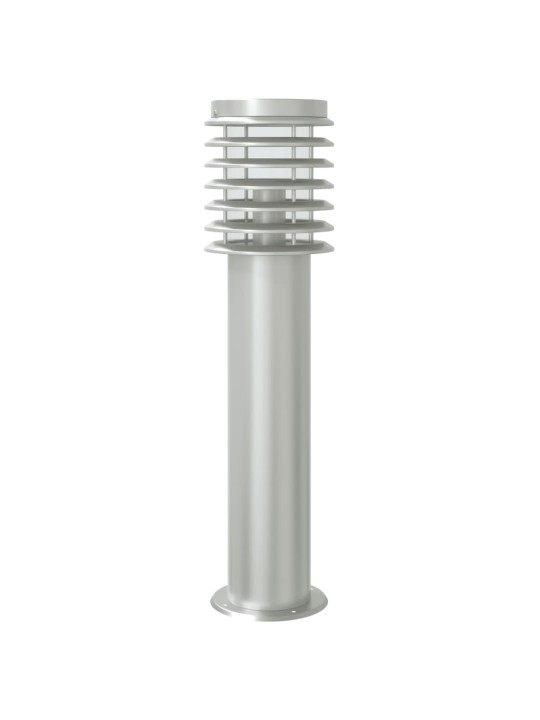 Venkovní stojací lampy s čidly 3 ks stříbrné 60cm nerezová ocel