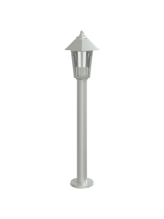 Venkovní stojací lampa stříbrná 80 cm nerezová ocel