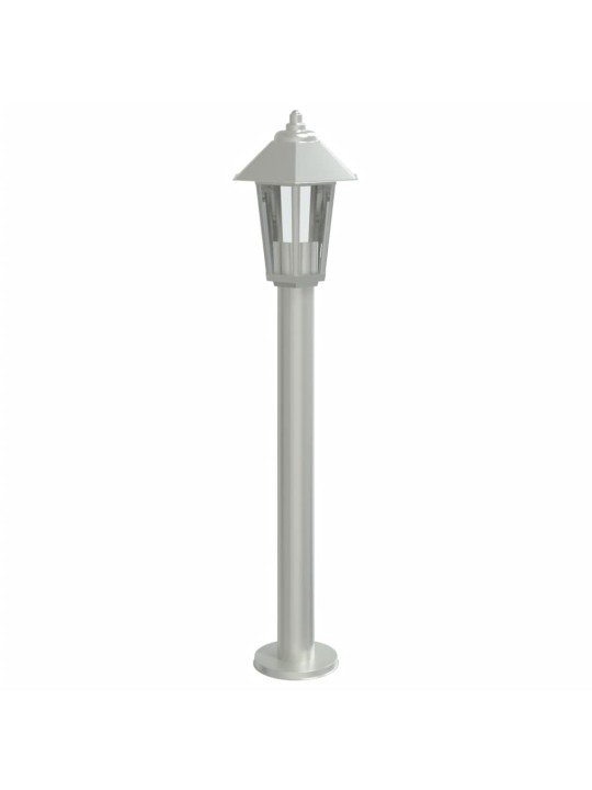 Venkovní stojací lampy 3 ks stříbrné 80 cm nerezová ocel