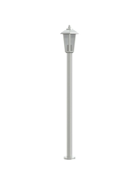 Venkovní stojací lampa stříbrná 120 cm nerezová ocel