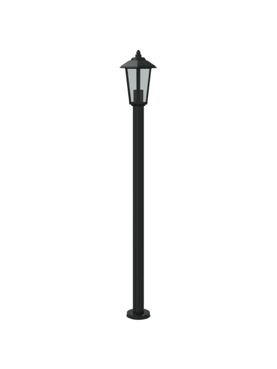 Venkovní stojací lampa černá 120 cm nerezová ocel