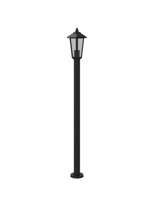 Venkovní stojací lampy 3 ks černé 120 cm nerezová ocel
