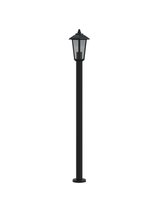 Venkovní stojací lampy 3 ks černé 120 cm nerezová ocel