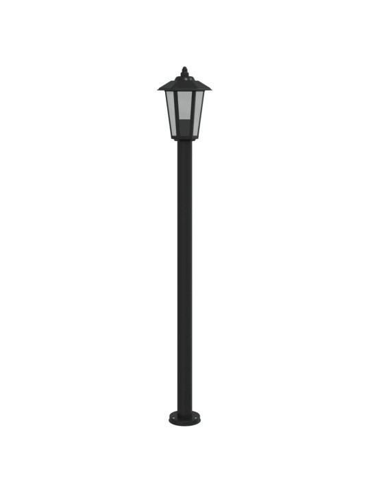 Venkovní stojací lampy 3 ks černé 120 cm nerezová ocel