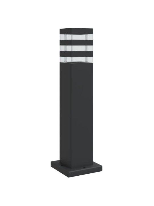 Venkovní stojací lampa černá 50 cm hliník