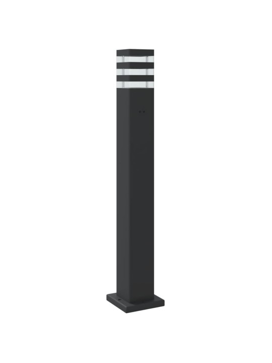 Venkovní stojací lampa černá 80 cm hliník