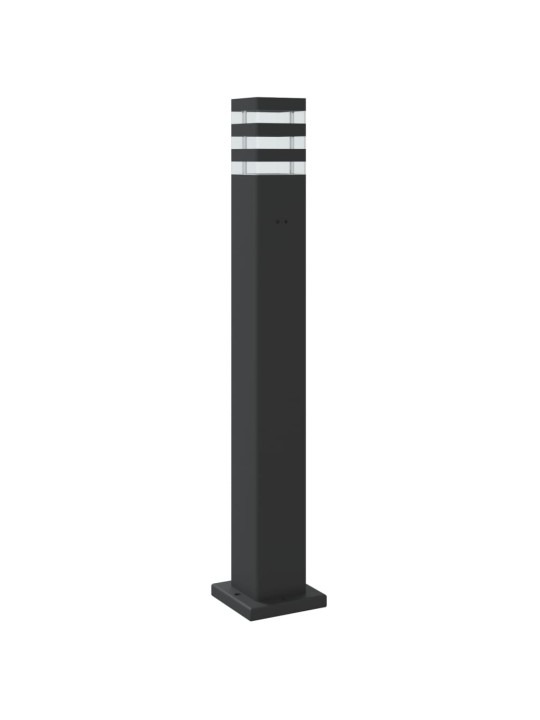 Venkovní stojací lampy 3 ks černé 80 cm hliník