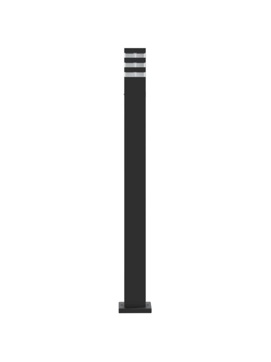Venkovní stojací lampa černá 110 cm hliník