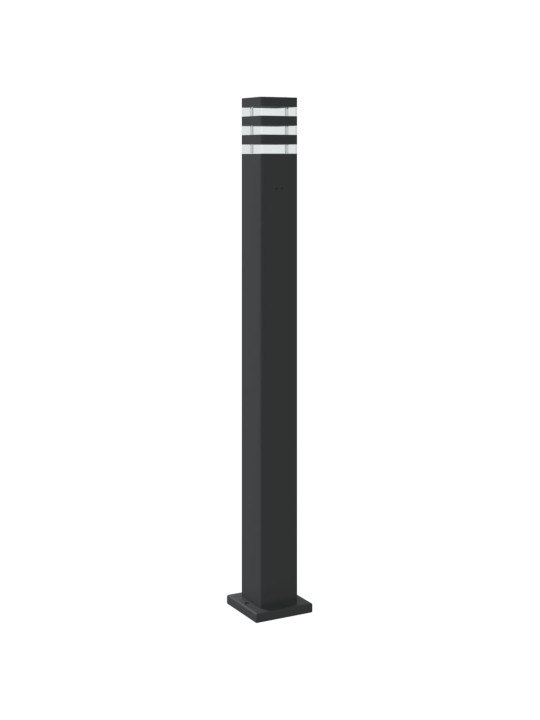Venkovní stojací lampy 3 ks černé 110 cm hliník