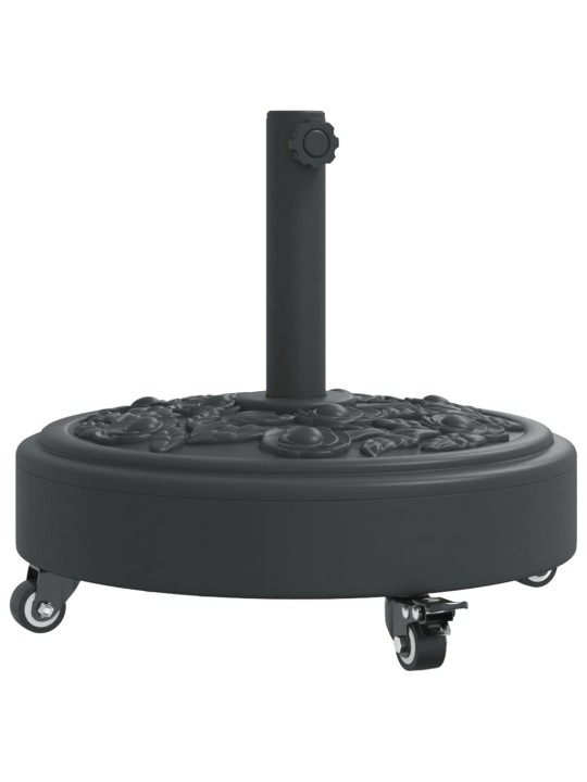 Stojan na slunečník s kolečky pro tyč ø 38/48 mm 27 kg kruhový